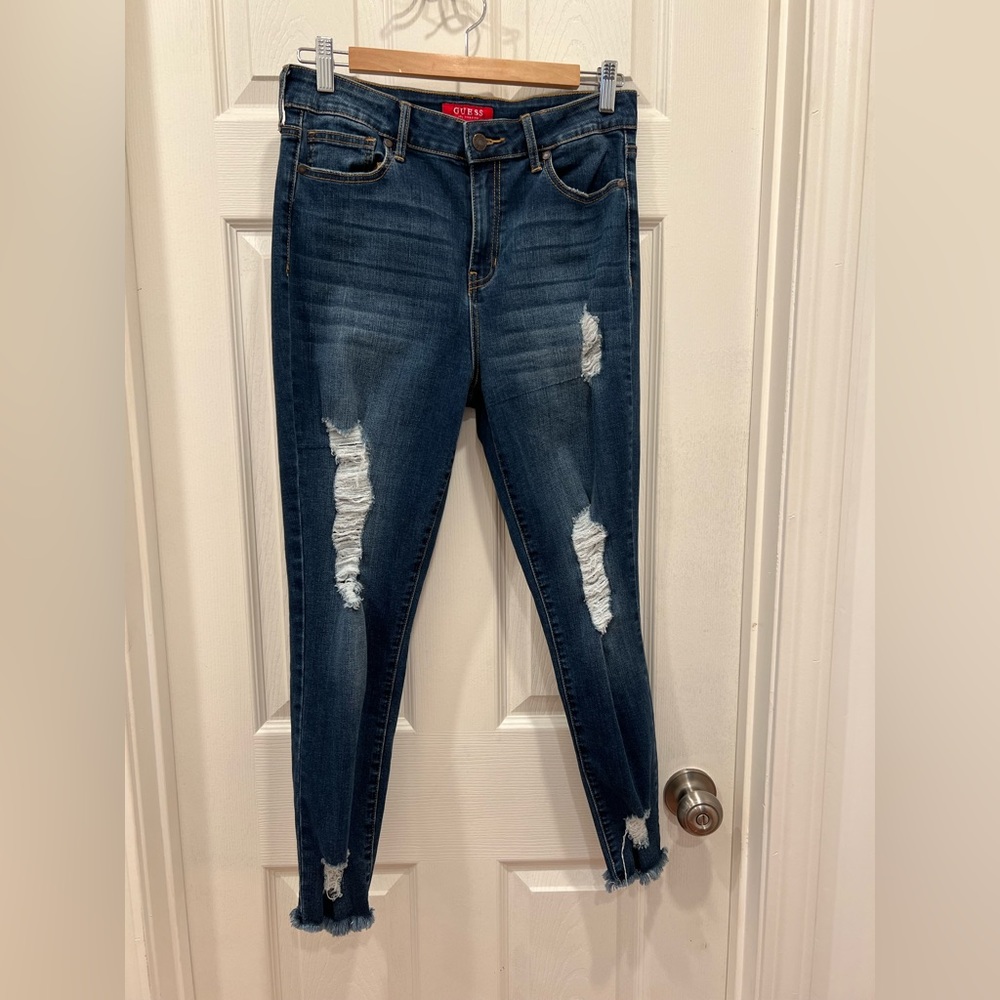 Guess distressed skinny jeans